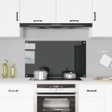 Cumpara ieftin Panou antistropi de bucătărie negru 100x60 cm sticlă securizată