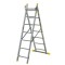 Scara aluminiu, Metalkas, 2 tronsoane, 7 trepte, max 150 kg, 1.9-2.9 m