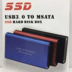 Rack extern carcasa externa MSATA SSD to USB 3.0