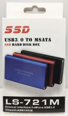 Rack extern carcasa externa MSATA SSD to USB 3.0 foto