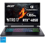 Laptop Acer Nitro 17 AN17-51-56AT cu procesor Intel&reg; Core&reg; i5-13420H pana la 4.7GHz, 17.3, FHD, 165Hz, IPS, 16GB DDR5, 1TB SSD, NVIDIA&reg; GeForce RTX&trade; 4