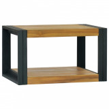 Cumpara ieftin Dulap de baie suspendat, 60x45x35 cm, lemn masiv de tec