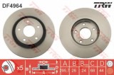 Disc frana NISSAN QASHQAI / QASHQAI +2 (J10, JJ10) (2007 - 2013) TRW DF4964