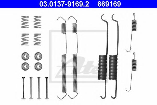 Set accesorii, sabot de frana FIAT DUCATO caroserie (290) (1989 - 1994) ATE 03.0137-9169.2