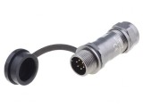Mufă ST12 tată 6 PIN IP67 5A lipire cablu 125V