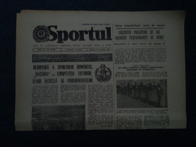 ZIARUL SPORTUL 31 OCTOMBRIE 1984 foto