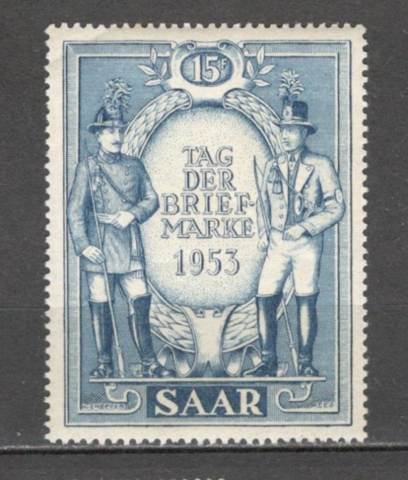 Saarland.1953 Ziua marcii postale SS.526