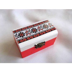 Cutie lemn decorata cu motiv traditional 27886