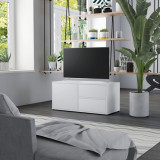 vidaXL Comodă TV, alb, 80 x 34 x 36 cm, PAL