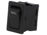 Rocker Switch SPST 16A 12VDC Negru cu LED