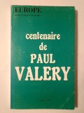 Europe 1971: Centenaire de Paul Valery