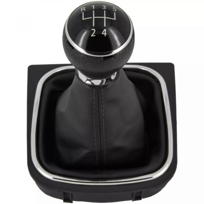 Nuca si manson schimbator manual 5 trepte negru pentru VW Golf 5, 6 2003-2016, Jetta V 2005-2010 foto