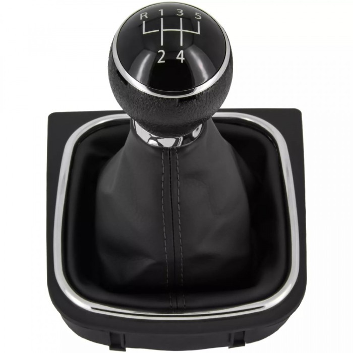 Nuca si manson schimbator manual 5 trepte negru pentru VW Golf 5, 6 2003-2016, Jetta V 2005-2010