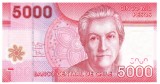 Chile 5 000 5000 Pesos 2012 P-163 Polimer Seria AH01233189