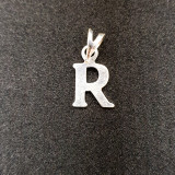 Pandantiv initiala Litera R din argint 1.1 cm