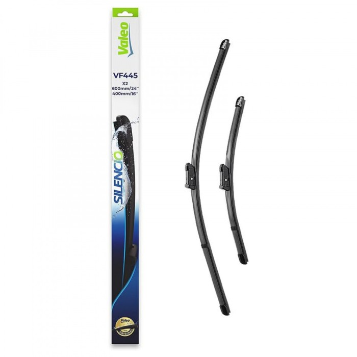 Set stergatoare Valeo Silencio 600 400mm VF445 pentru Citroen C3 Picasso, Fiat Doblo, Ford Kuga I, Ranger, Opel Combo, Renault Twingo