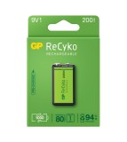 GP 6F22/9V GP ReCyko+ 200 Series 200mAh Reincarcabil-Conținutul pachetului 1 Bucată