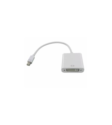 Mini DisplayPort la DVI Mama Adaptor pentru Apple MacBook-Culoare Alb foto