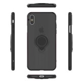 Husa apple iphone 6 armor ring cu inel magnetic negru, Flippy