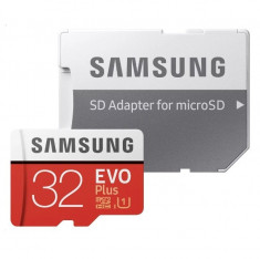 Card memorie Samsung microSDHC Evo+ 2017 MB-MC32GA/EU 32 GB clasa 10 UHS-1 + adaptor foto