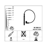 Set fise bujii Ngk 44278