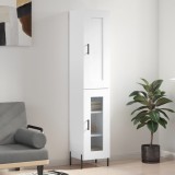 vidaXL Dulap &icirc;nalt, alb, 34,5x34x180 cm, lemn prelucrat