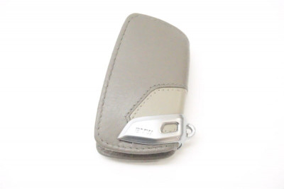 Husa Piele Cheie BMW Key Fob, Bej foto