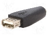 Cablu Jack 3,5mm 3pin soclu, USB A soclu, USB 2.0, lungime {{Lungime cablu}}, {{Culoare izola&amp;amp;#355;ie}}, Goobay - 93982 foto