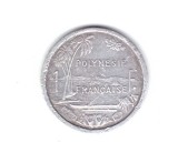Moneda Polinezia Franceza 1 franc 1985, stare relativ buna, curata