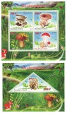 BENIN 2015 - Ciuperci / set complet MNH - bloc+colita