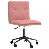 vidaXL Scaun de sufragerie din piele artificială roz