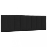 vidaXL Pernă pentru tăblie de pat, negru, 160 cm, material textil