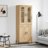 vidaXL Dulap &icirc;nalt, stejar sonoma, 69,5x34x180 cm, lemn compozit