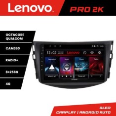 Navigatie Toyota RAV4 Lenovo Kit-018 8 core QLED 2K 8+256 360 Android Waze USB Navigatie Internet Youtube Radio CarStore Technology