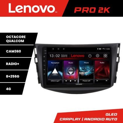 Navigatie Toyota RAV4 Lenovo Kit-018 8 core QLED 2K 8+256 360 Android Waze USB Navigatie Internet Youtube Radio CarStore Technology