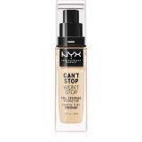 NYX Professional Makeup Can't Stop Won't Stop Full Coverage Foundation fond de ten cu acoperire ridicată culoare 6.3 Warm Vanilla 30 ml