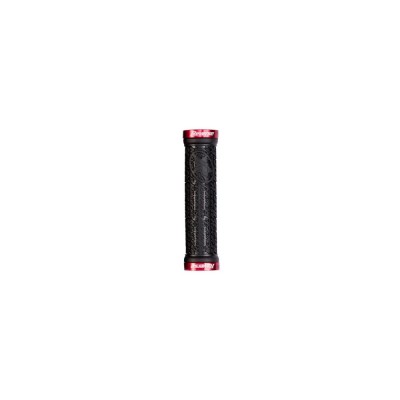 Mansoane Reverse Stamp Lock-On 135/30mm Negru/Rosu Ultimate FactoryBikes foto