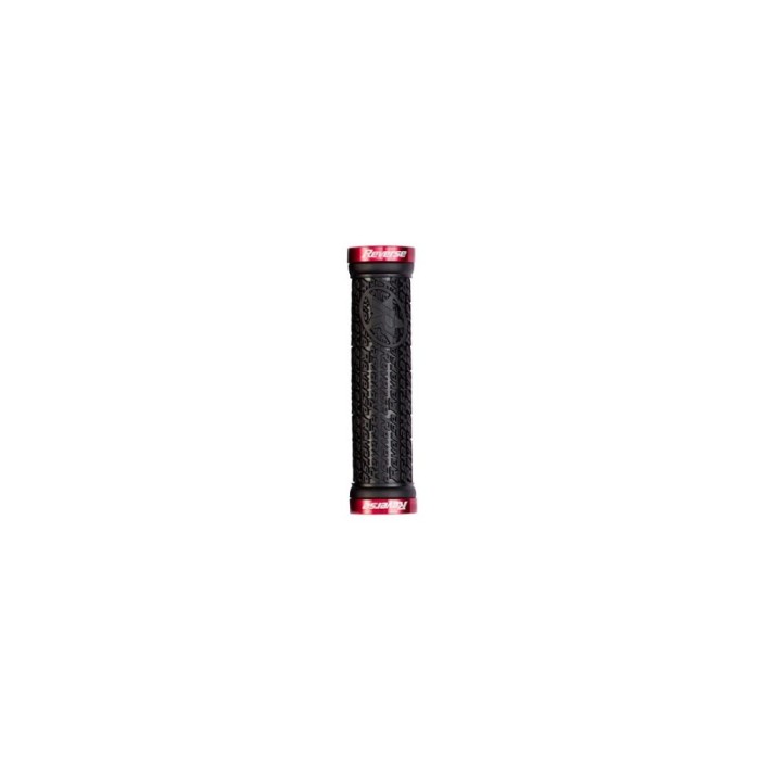 Mansoane Reverse Stamp Lock-On 135/30mm Negru/Rosu Ultimate FactoryBikes