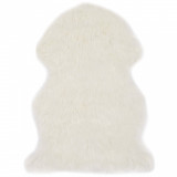 Covor, alb, 60 x 90 cm, piele de oaie artificiala GartenMobel Dekor, vidaXL