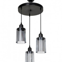 Lustra Siyah, ASZ.1486, Squid Lighting, 30x68 cm, 20W, negru