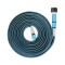 Set furtun gradina Cellfast ZygZag, 30 m, compact, exterior tesatura, flexibil, duza multifunctionala, conector 1/2 inch, adaptor cu filet, Albastru