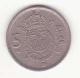 Spania 5 pesetas 1975 (79 &icirc;n stea) -Juan Carlos I.