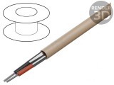 Cablu ecranat 2x20AWG PVC bej 305m 300V