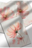 WF-SET12|Set de 3 postere cu flori &icirc;n acuarelă, artă botanică de perete, imprimeuri digitale pe p&acirc;nză, model floral minimalist | 3 x A4 (21 x 29.7 cm)
