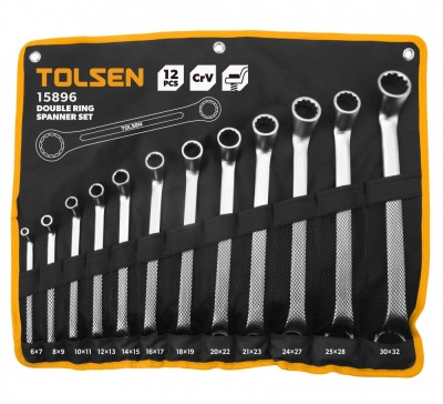 Set chei inelare duble 12 buc, Tolsen foto