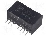 Convertor de tensiune, DC-DC, intrare 4,5...9V DC, iesire 12V DC, putere 1W, AIMTEC - AM1G-0512D-NZ