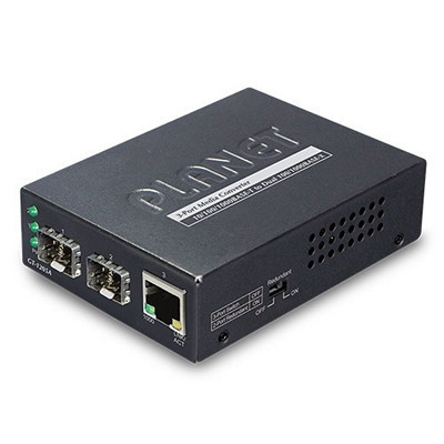 Planet 1-Port 10/100/1000Base-T - 2-Port Gigabit SFP Switch/Redundant Media foto