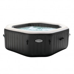 Piscina gonflabila cu masaj Intex Pure Spa Jet Bubble, 201 x 71 cm, sistem filtrare, incalzire, 2 tetiere foto