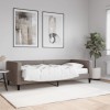 VidaXL Pat de zi cu saltea, gri taupe, 90x200 cm, textil 3196563