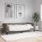 vidaXL Pat de zi cu saltea, gri taupe, 90x200 cm, textil 3196563